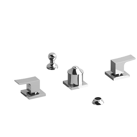 Riobel 4-Piece Bidet Faucet With Integrated Vacuum Breaker ZO09C